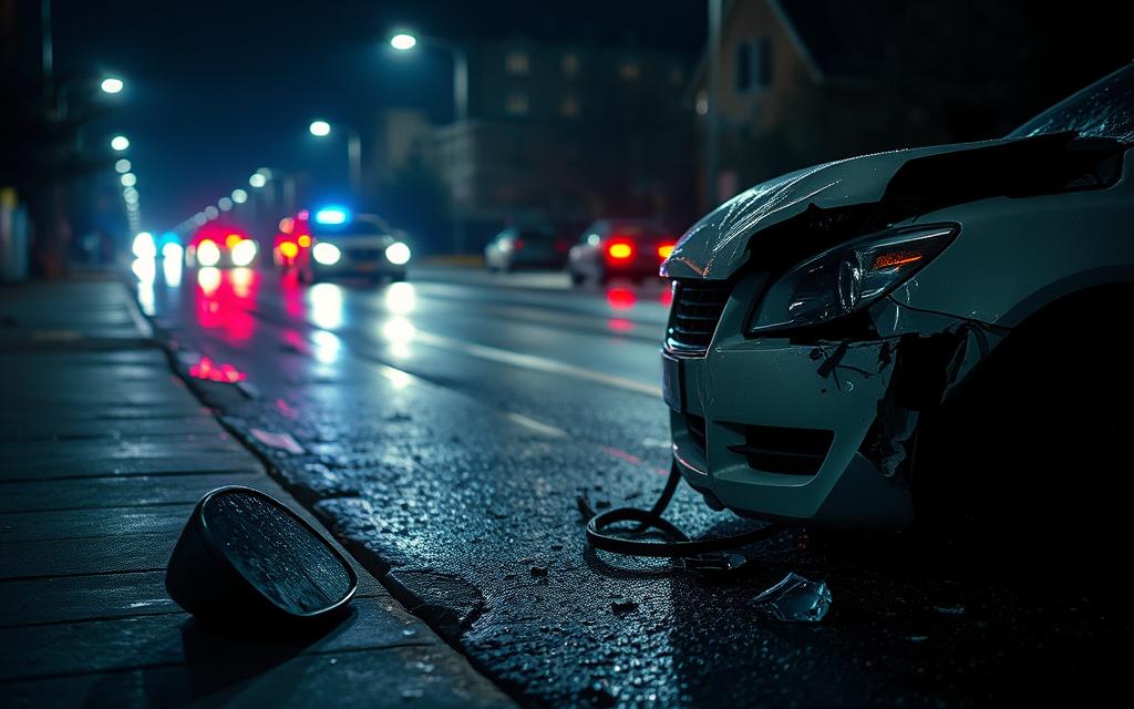 Hit And Run Accident Scene Hit And Run Accident Scene